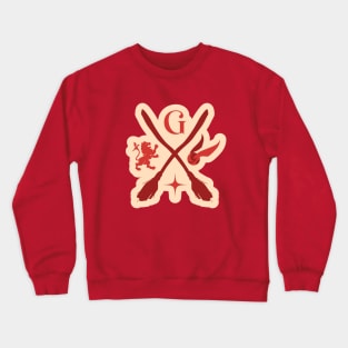 red lion house wizarding school logo Crewneck Sweatshirt